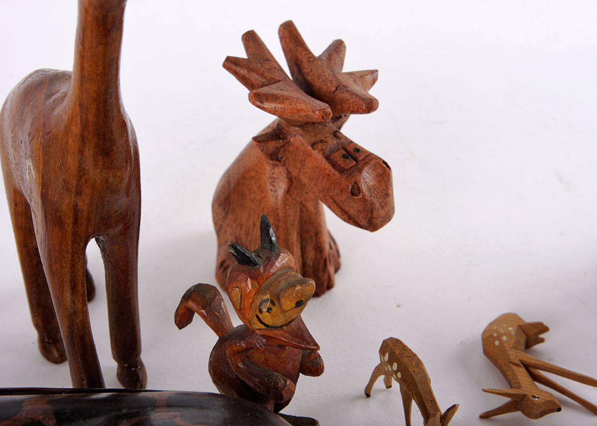 Hand Carved Wood Animals