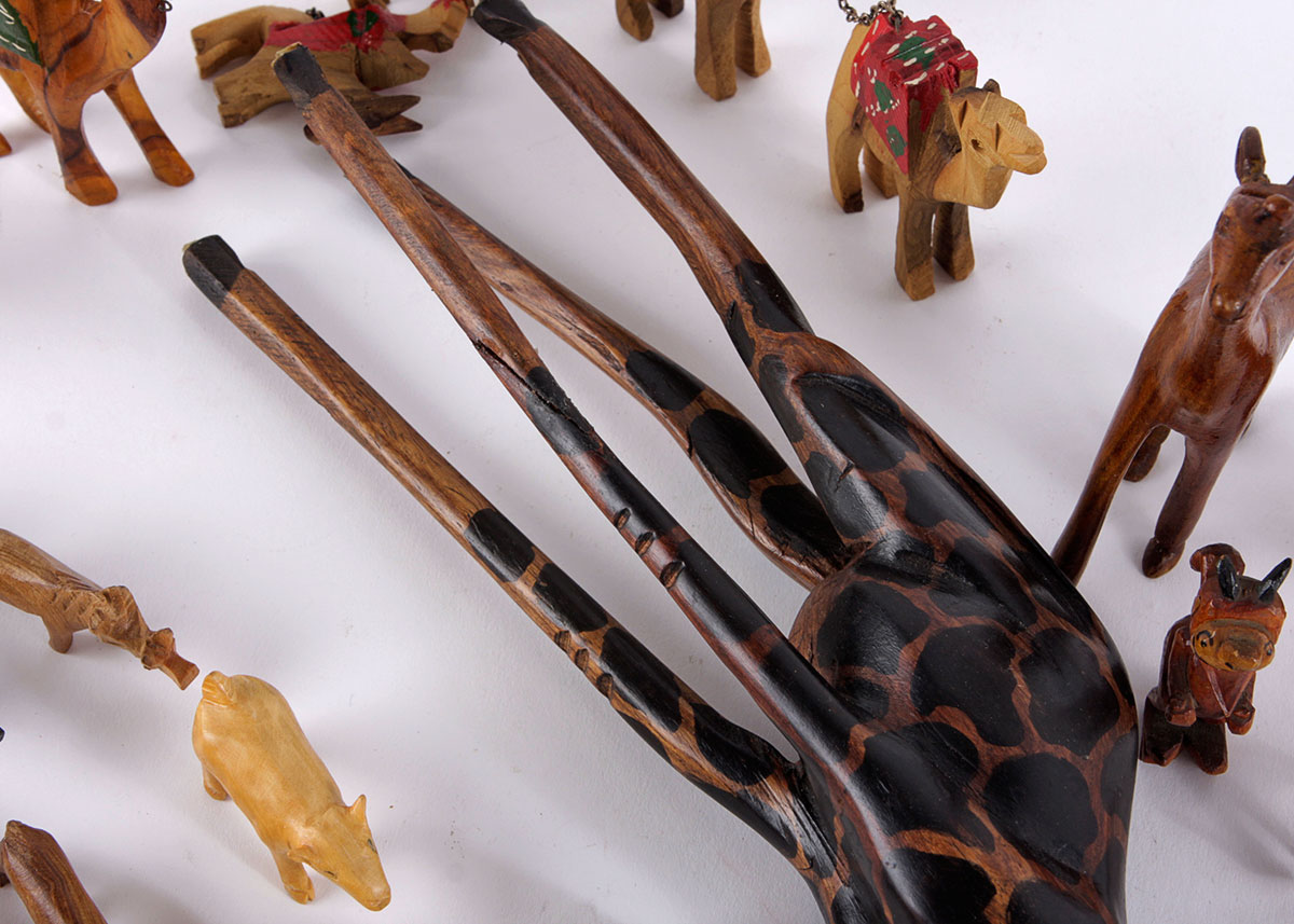 Hand Carved Wood Animals