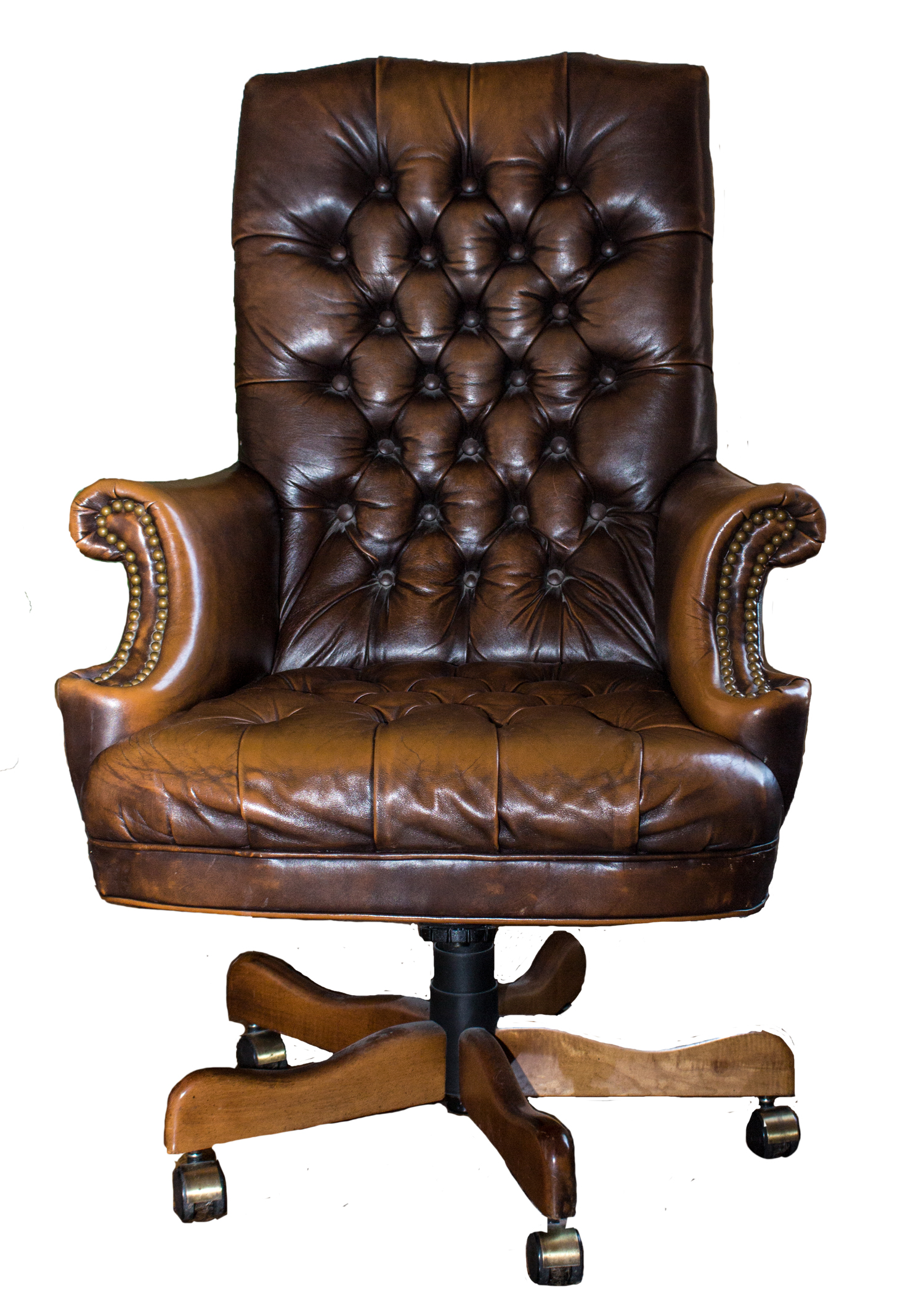 Ralph Lauren Leather Tufted Executive Desk Chair Everything But The House