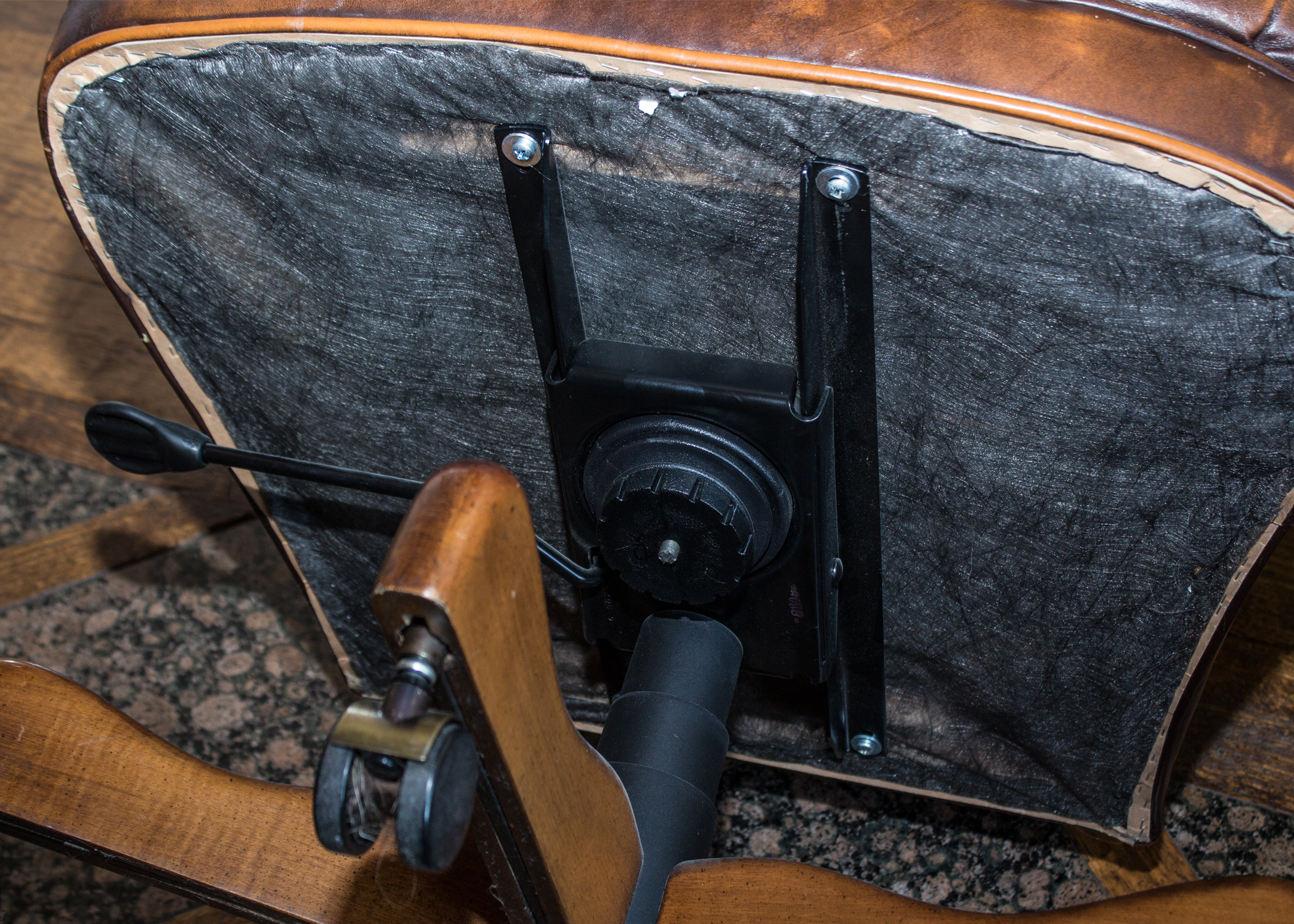 Ralph Lauren Leather Tufted Executive Desk Chair