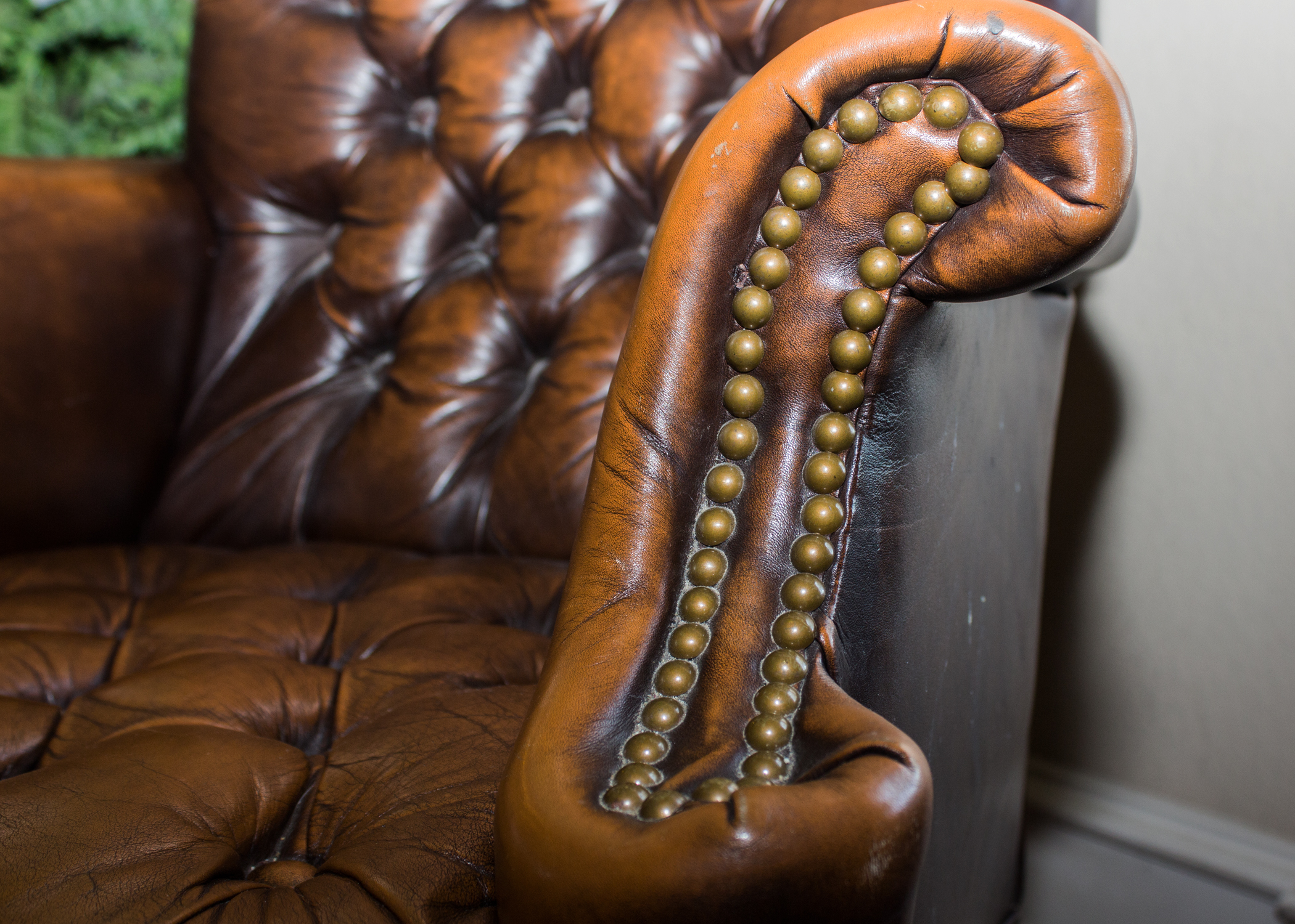 Ralph Lauren Leather Tufted Executive Desk Chair