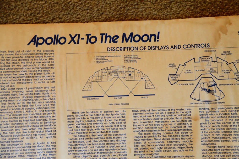 2001: A Space Odyssey Poster and Apollo XI Interior Poster