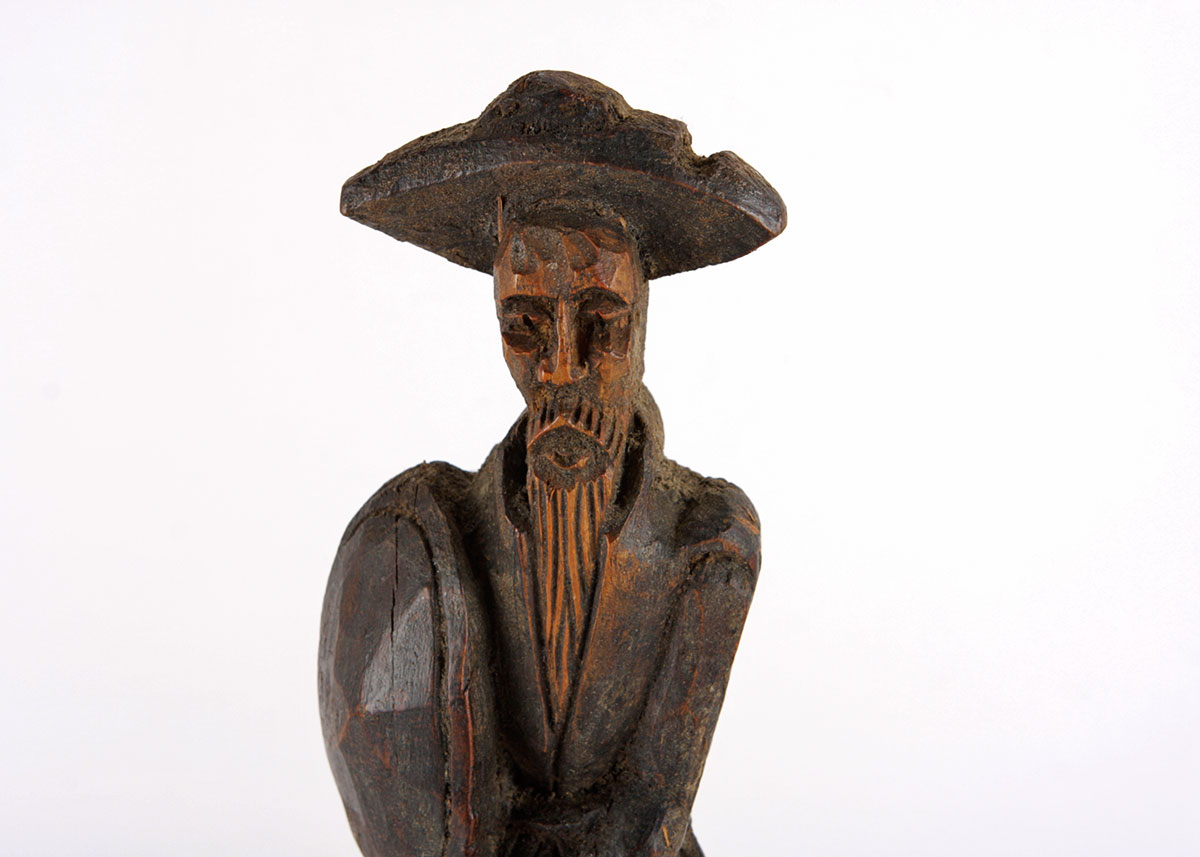 Vintage Don Quixote Carved Candle Sconce