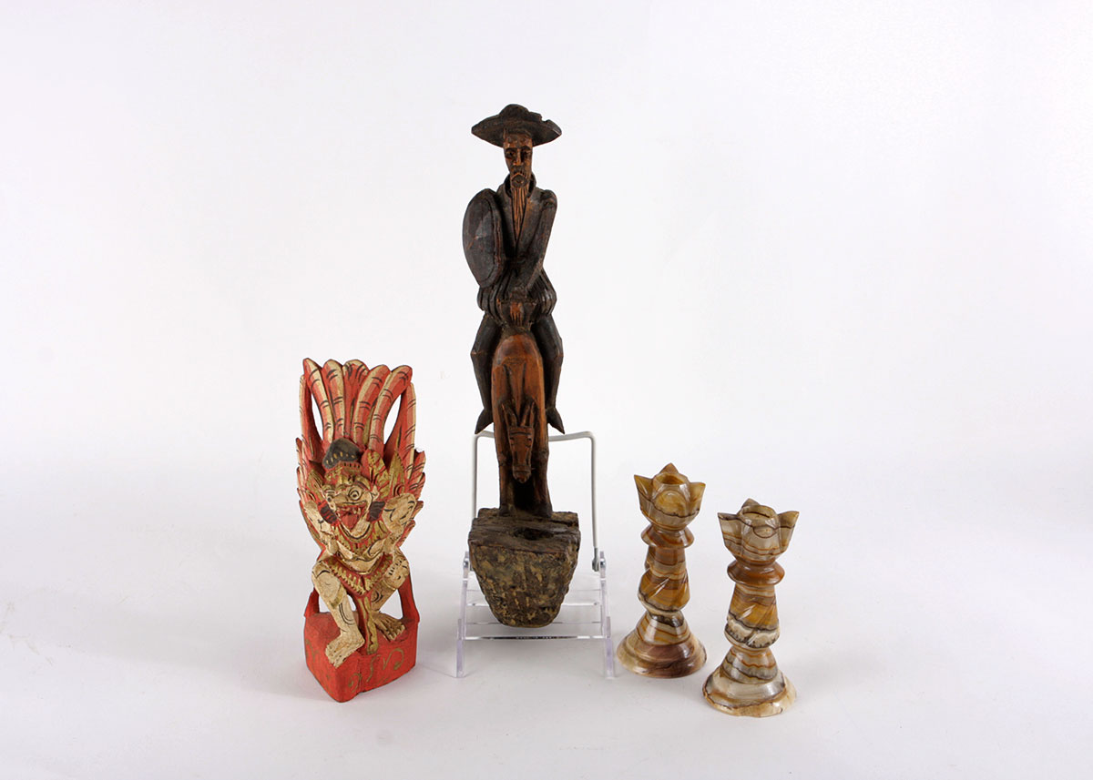 Vintage Don Quixote Carved Candle Sconce