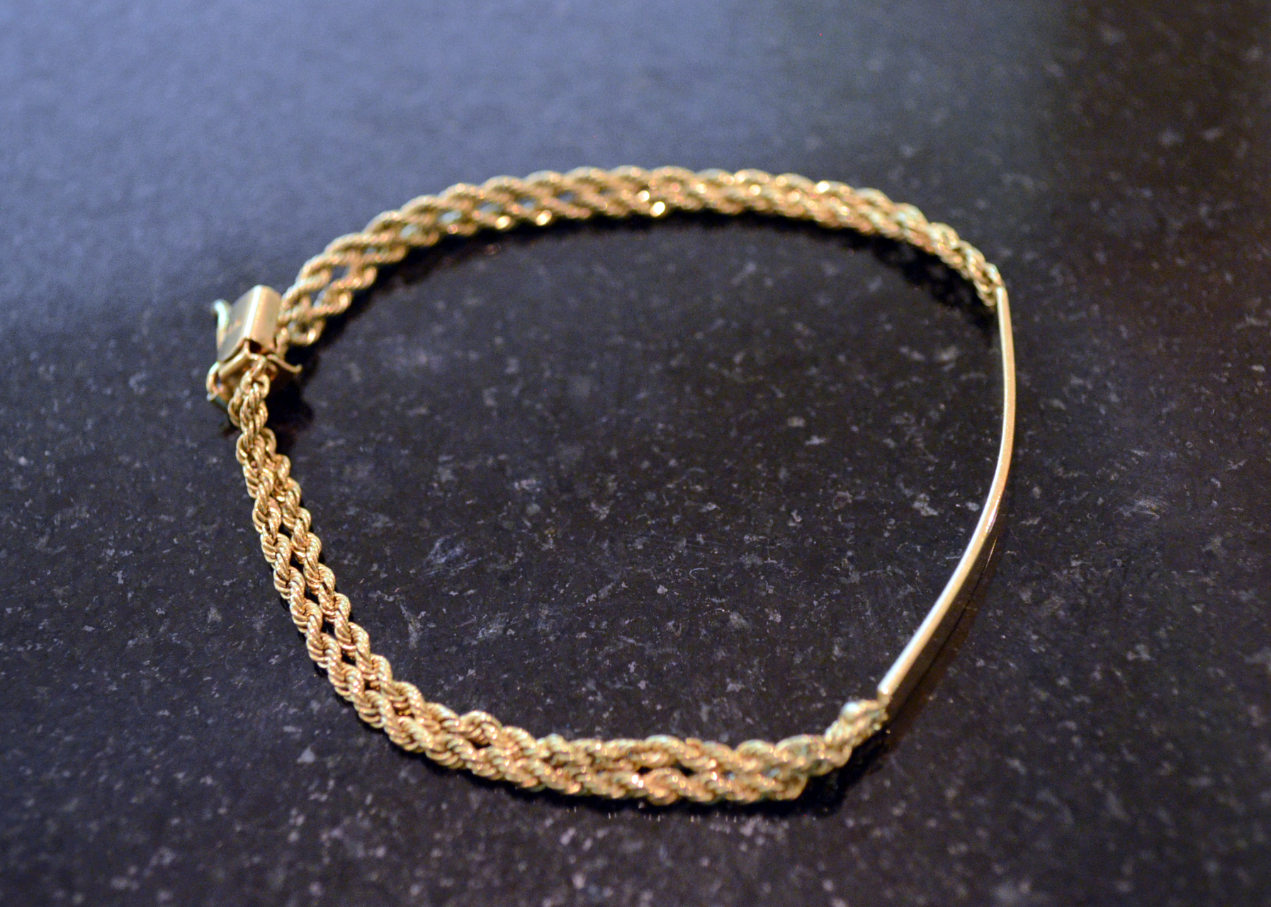 14K Yellow Gold ID Bracelet