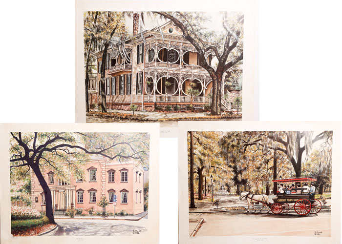 Trio of Gregory Myrick Photo Offset Lithographs