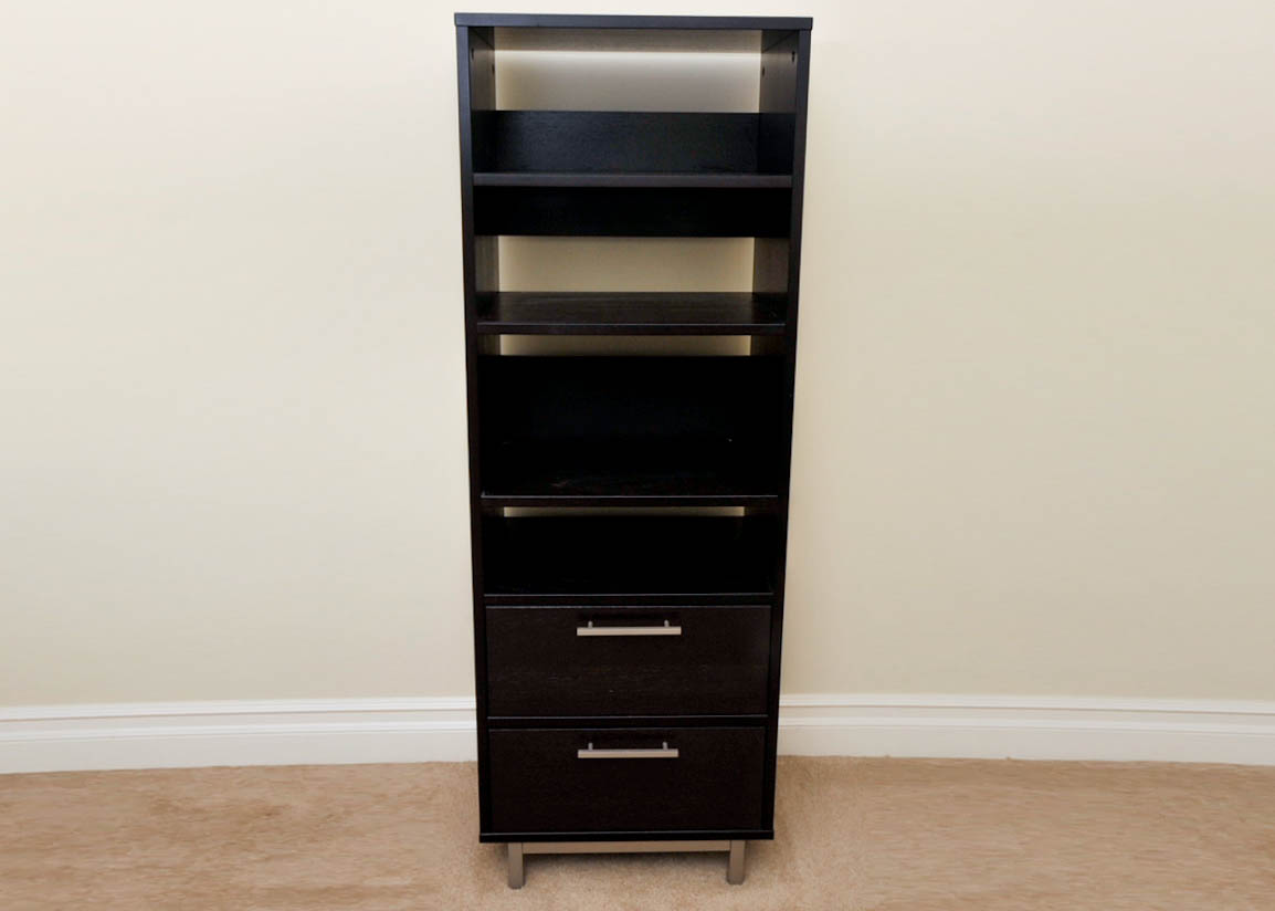 Black Wooden Bookcase