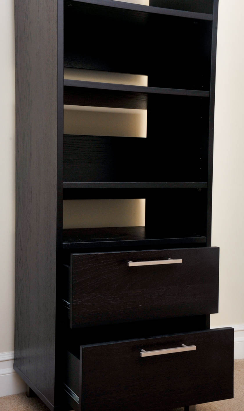 Black Wooden Bookcase
