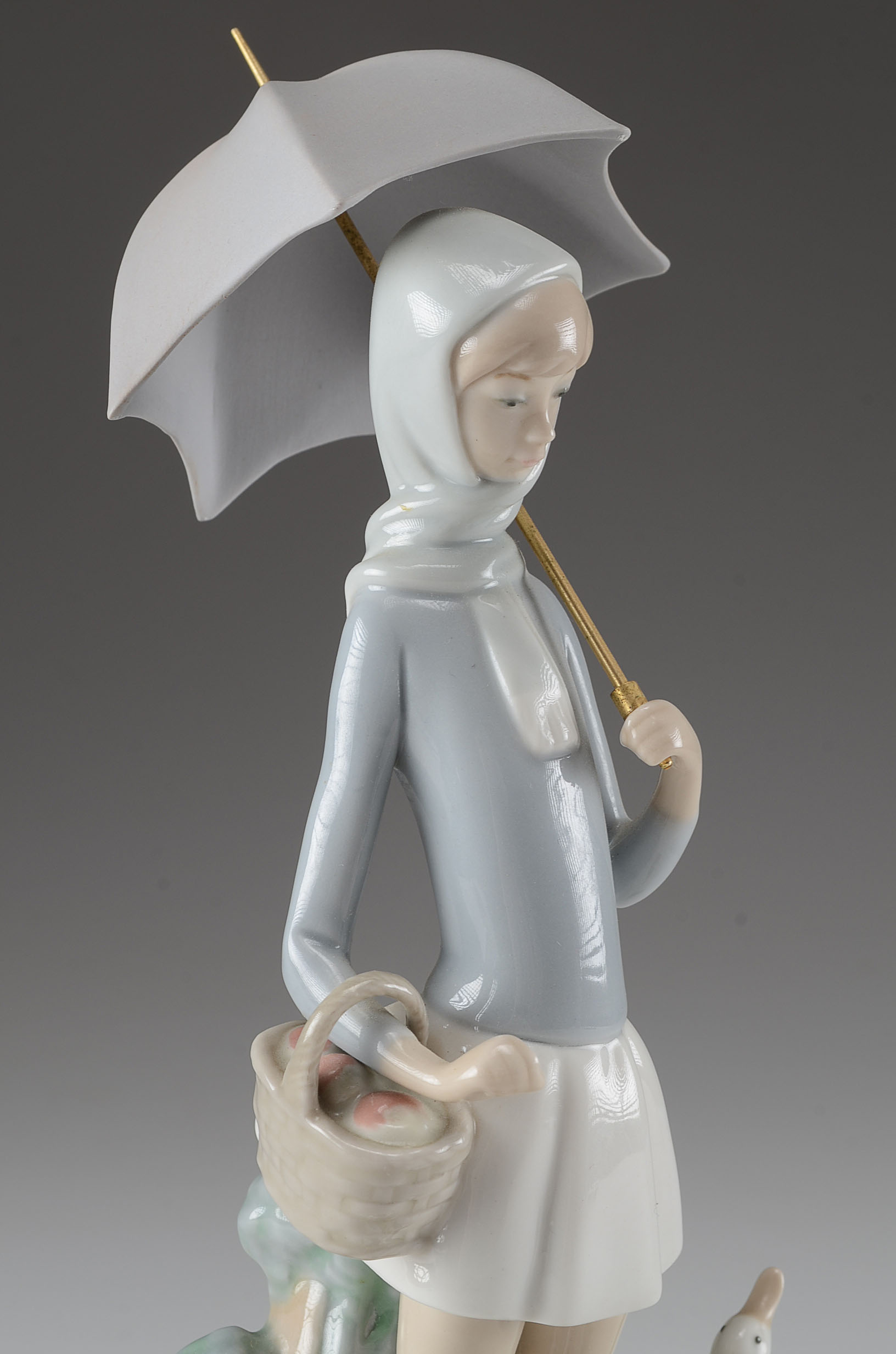 Lladro "Girl with Umbrella" 4510 Figurine