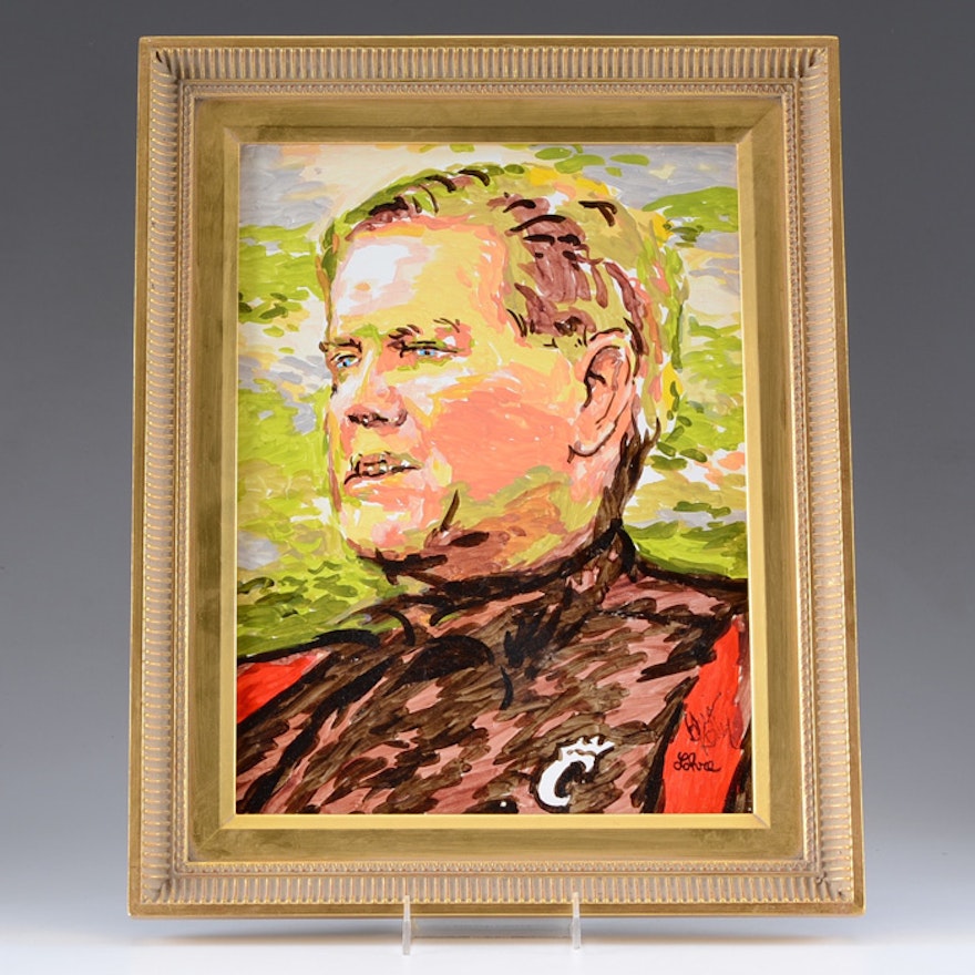 Oil on Canvas Portrait of Brian Kelly by Tom Lohre