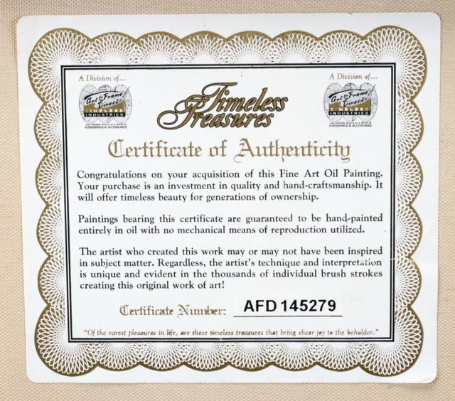 J. Roy Baz Original Oil Painting of Children Playing