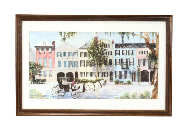 Photo Offset Lithograph of Watercolor by Betty Schwark