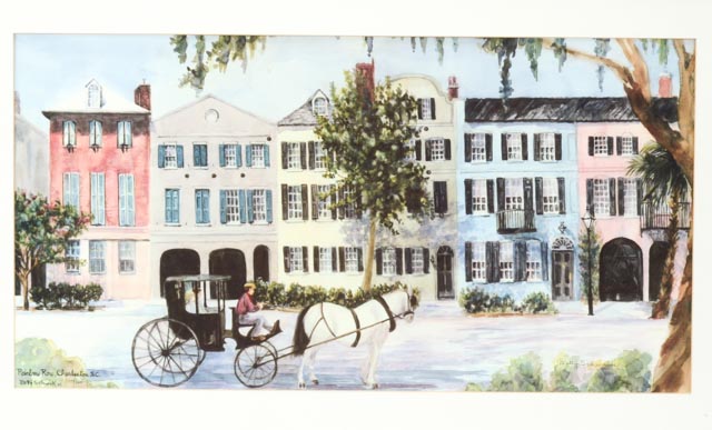 Photo Offset Lithograph of Watercolor by Betty Schwark