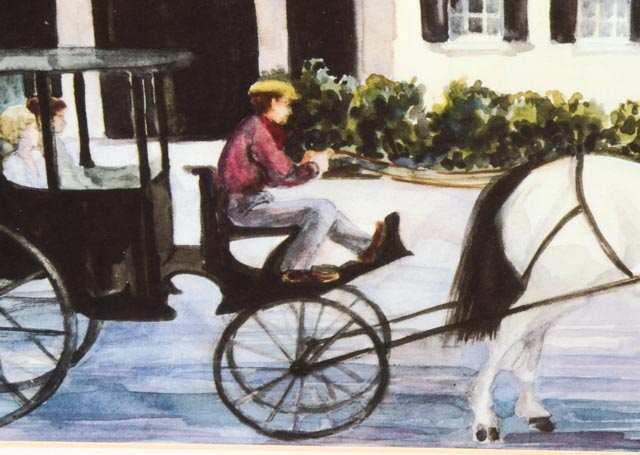 Photo Offset Lithograph of Watercolor by Betty Schwark