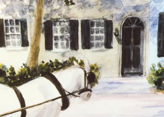 Photo Offset Lithograph of Watercolor by Betty Schwark