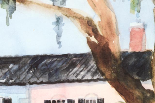 Photo Offset Lithograph of Watercolor by Betty Schwark