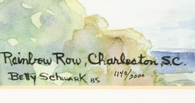 Photo Offset Lithograph of Watercolor by Betty Schwark