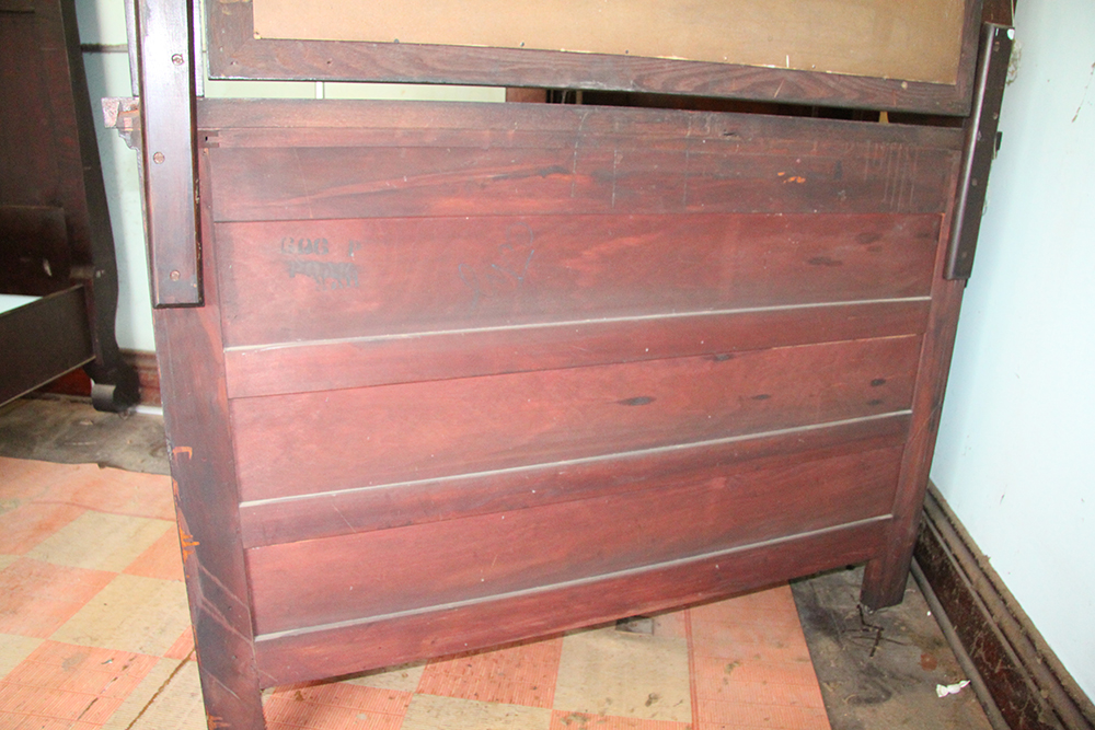 Antique Mahogany Empire Revival Style Dresser with Mirror