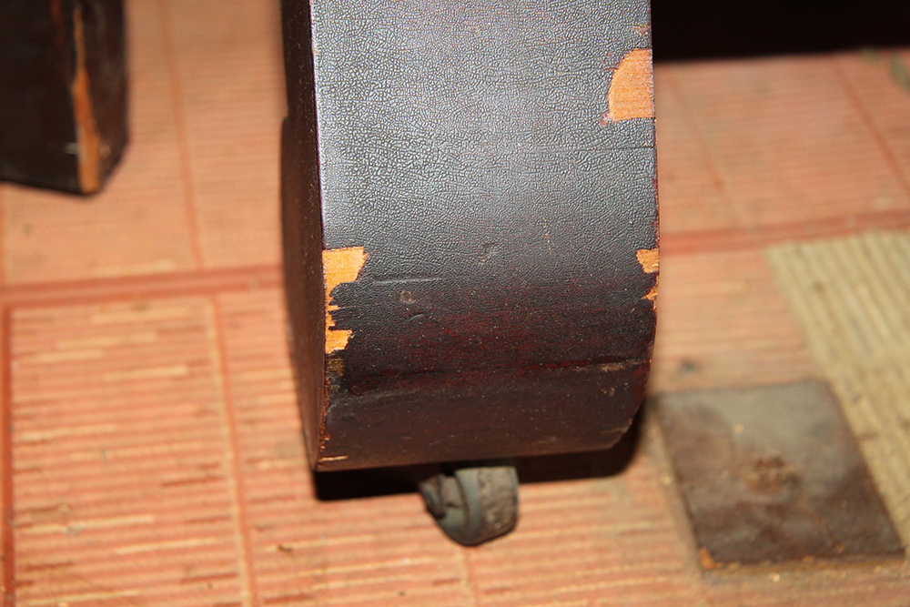 Antique Mahogany Empire Revival Style Dresser with Mirror