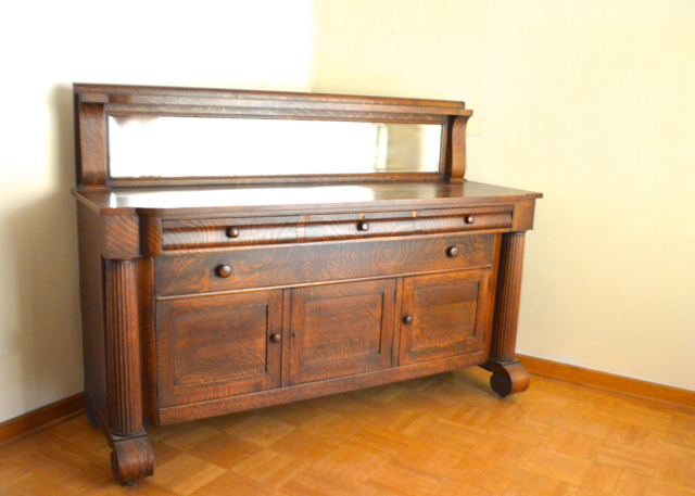 Antique Fancy Furniture Empire Buffet
