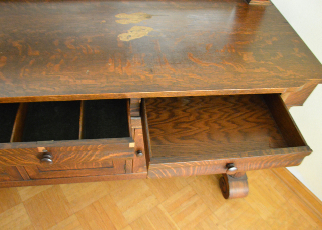 Antique Fancy Furniture Empire Buffet