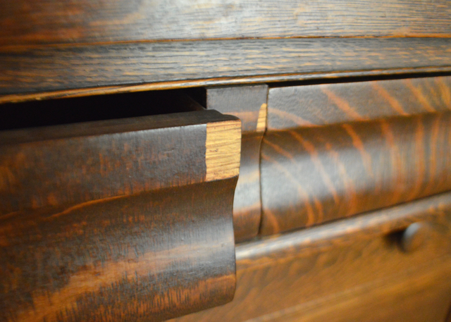 Antique Fancy Furniture Empire Buffet