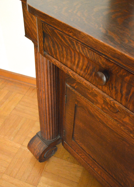 Antique Fancy Furniture Empire Buffet