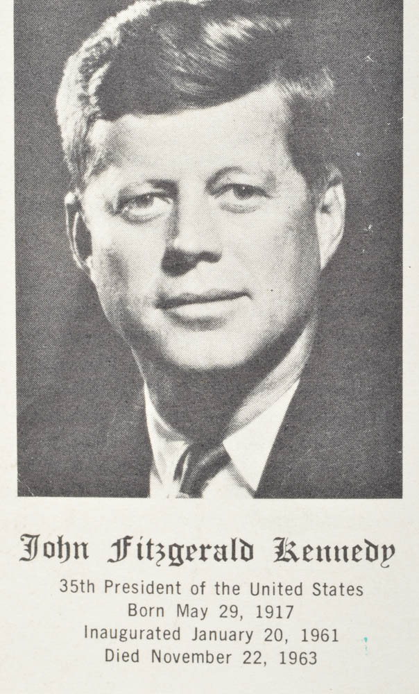 A Vintage JFK Prayer Card