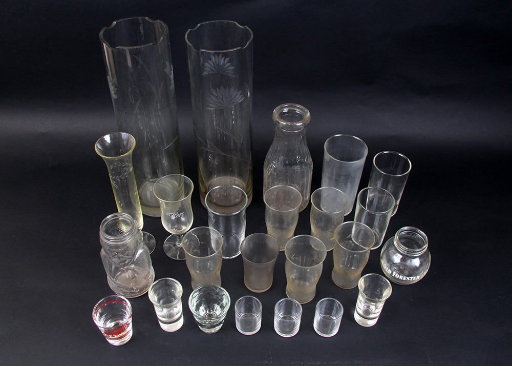 Collection of Vintage Glassware and Vases