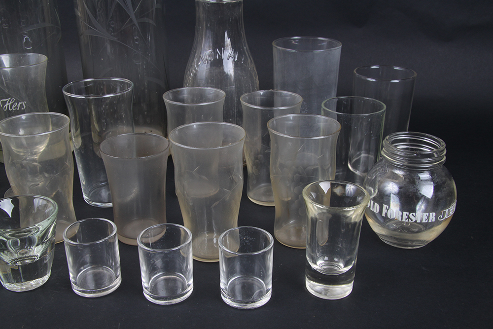 Collection of Vintage Glassware and Vases