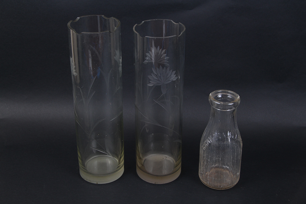 Collection of Vintage Glassware and Vases