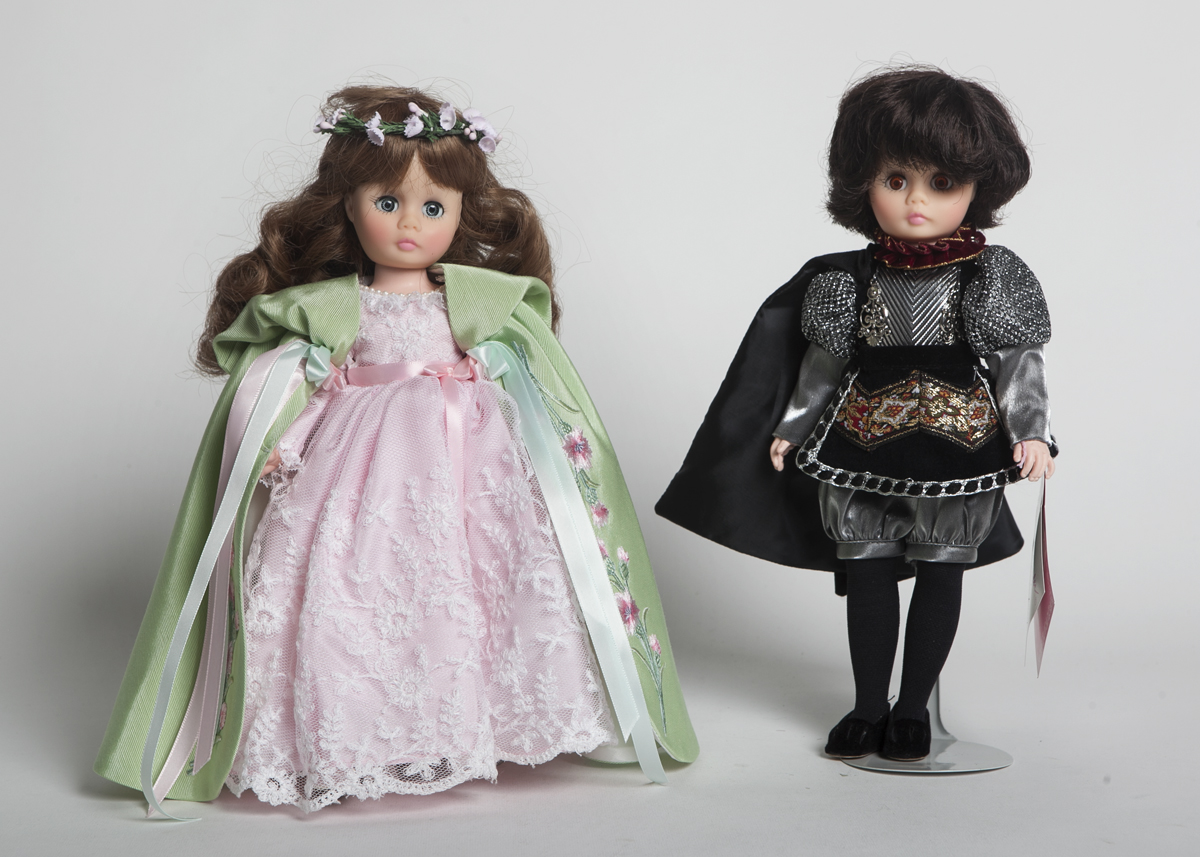 Madame Alexander Hamlet and Ophelia Dolls
