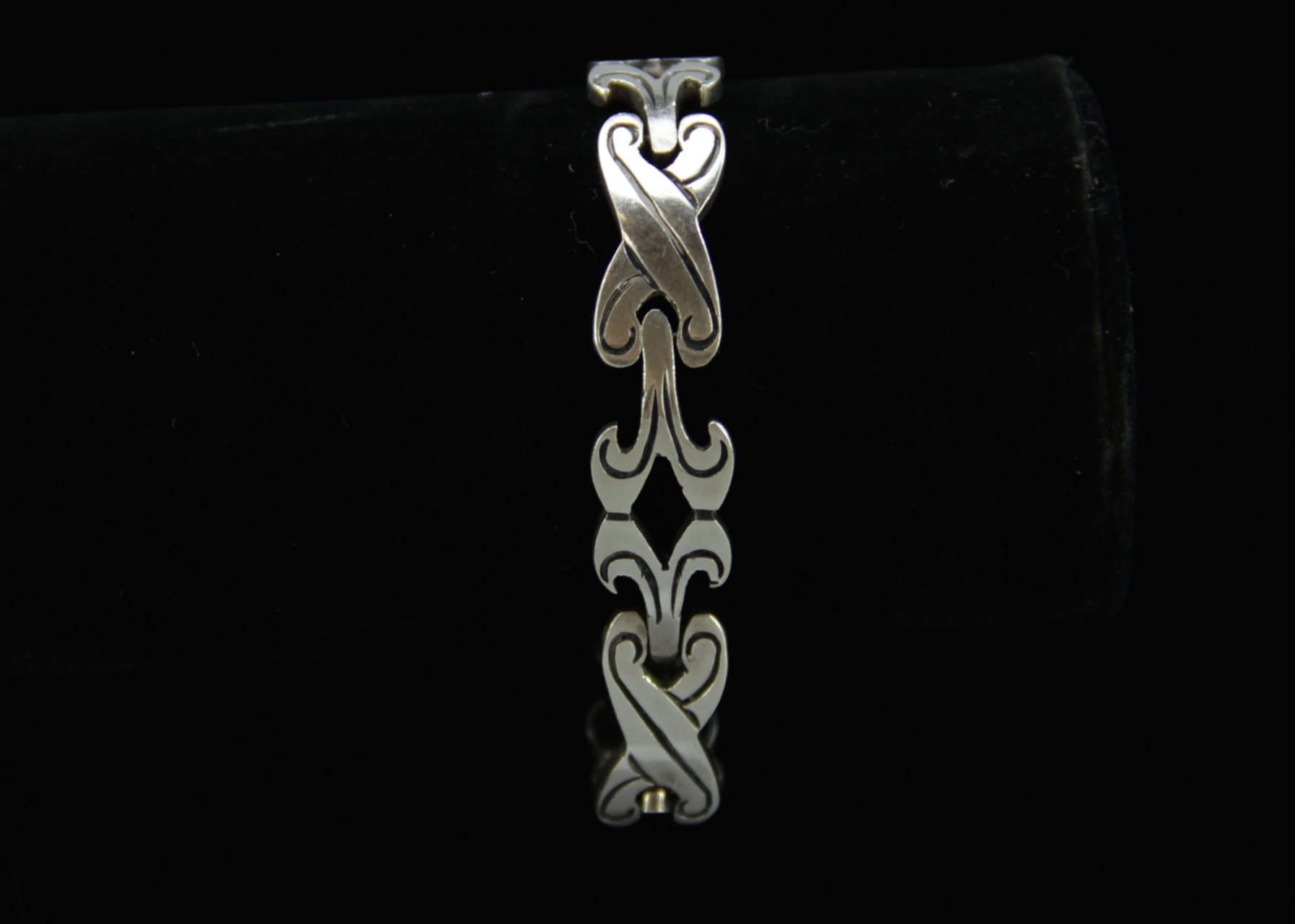 Vintage Sterling Silver Mexican Bracelet