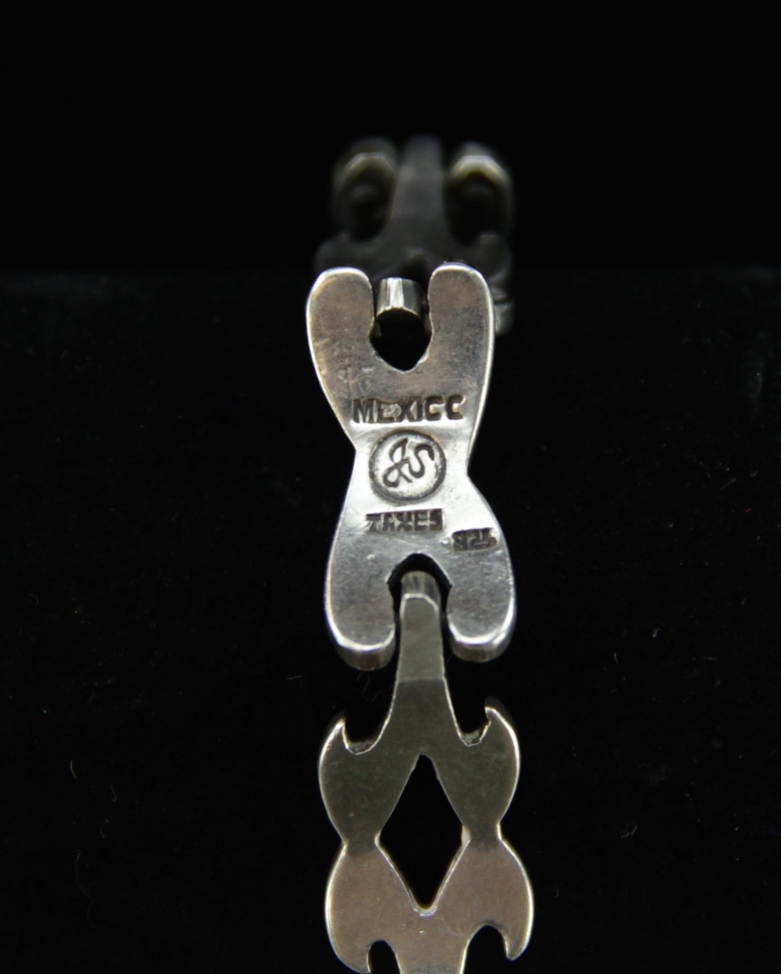 Vintage Sterling Silver Mexican Bracelet