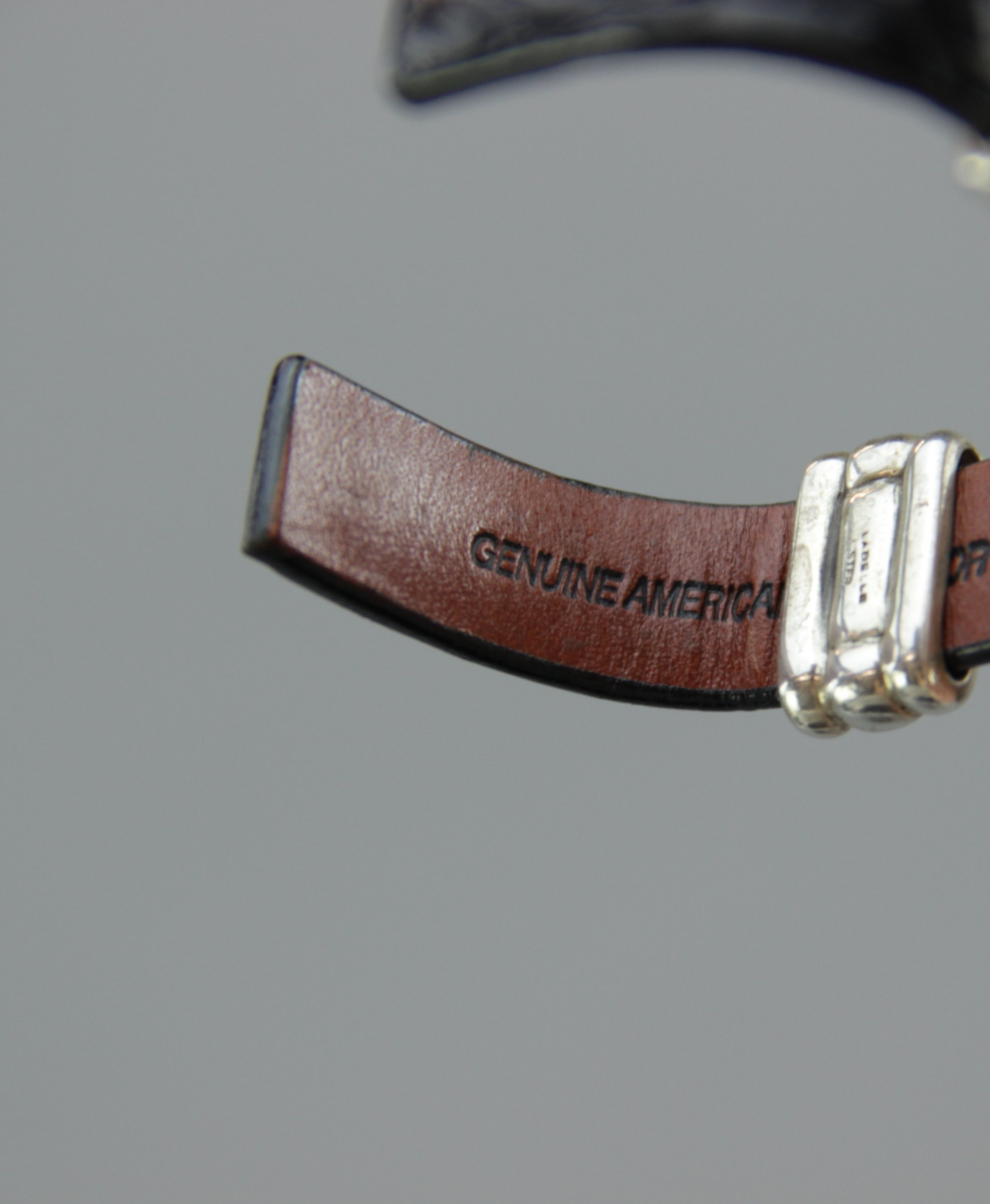 LaBelle Sterling and Leather Bracelet