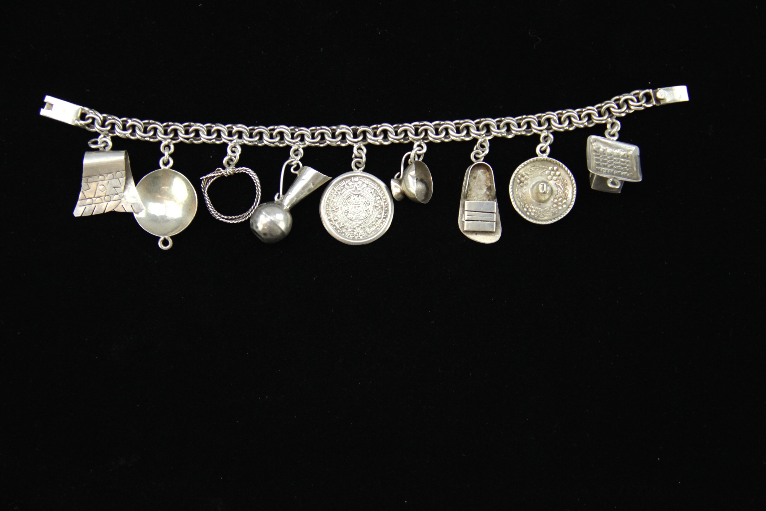Trio of Sterling Charm Bracelets