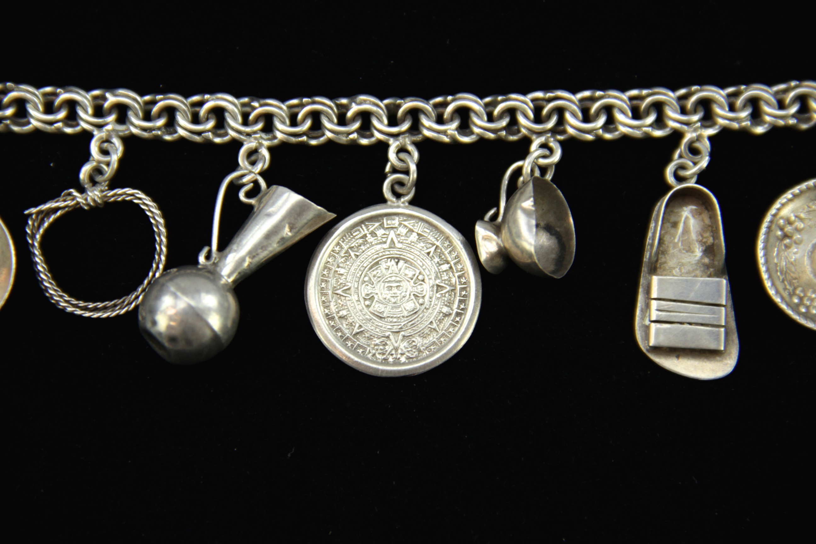 Trio of Sterling Charm Bracelets