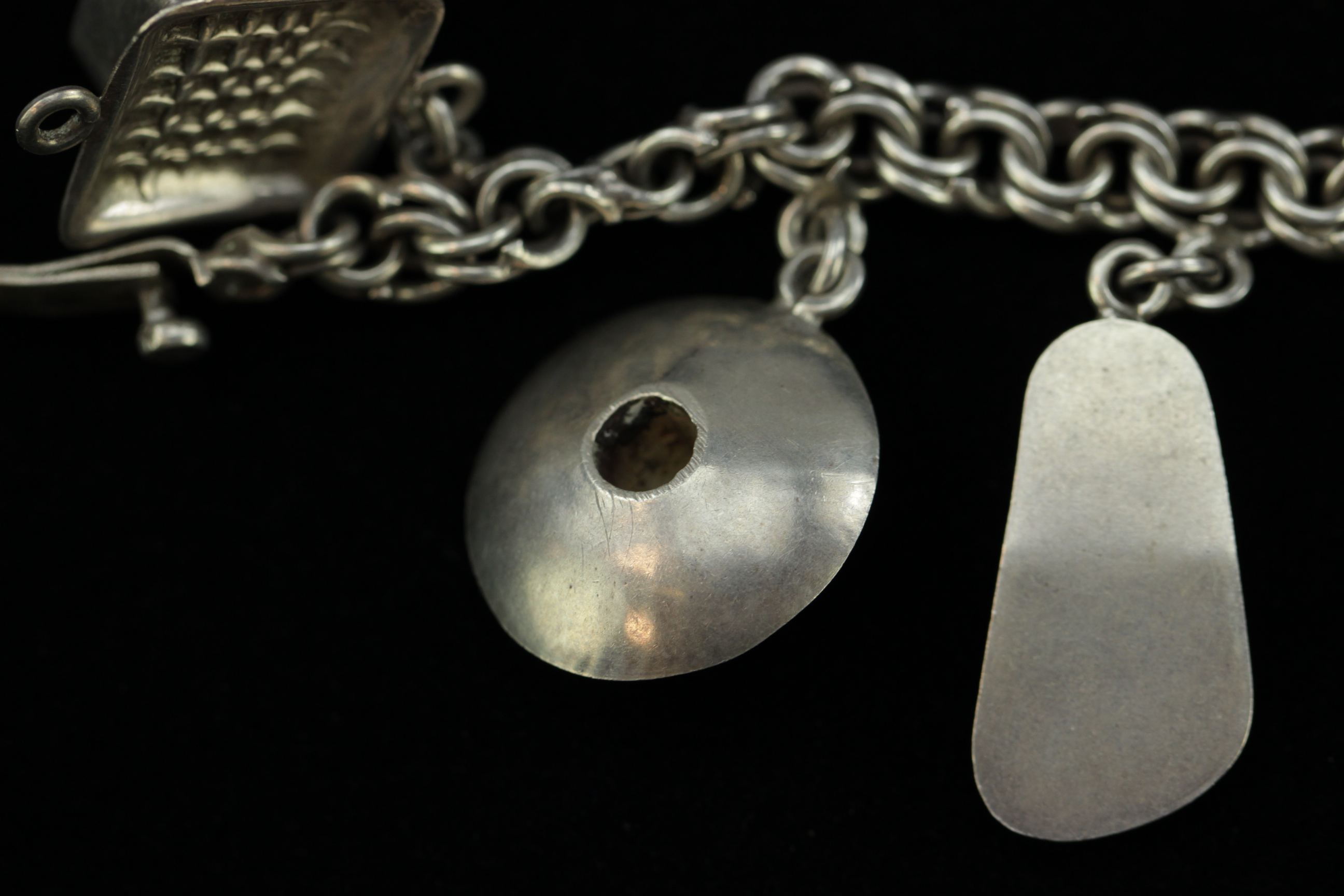 Trio of Sterling Charm Bracelets