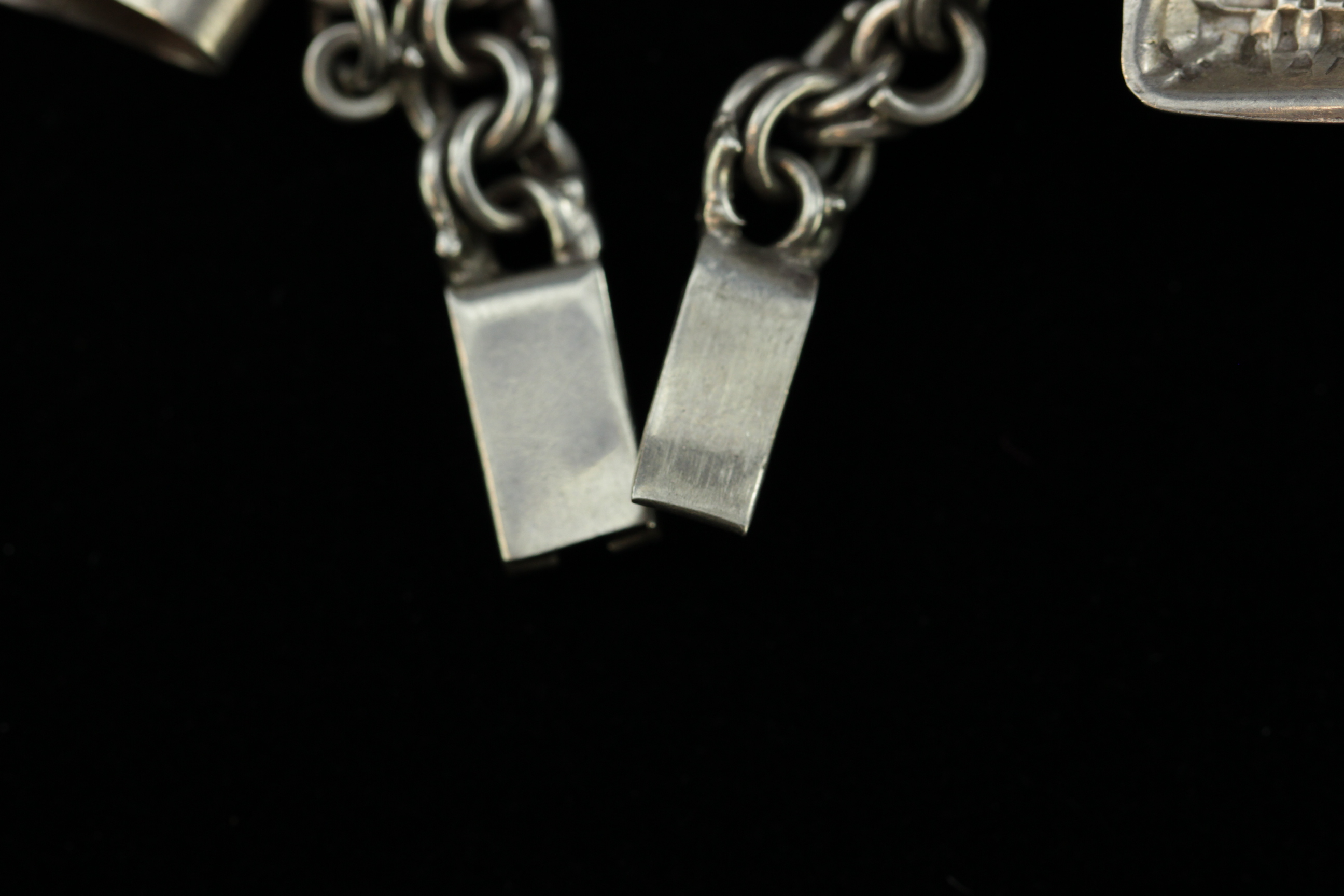 Trio of Sterling Charm Bracelets