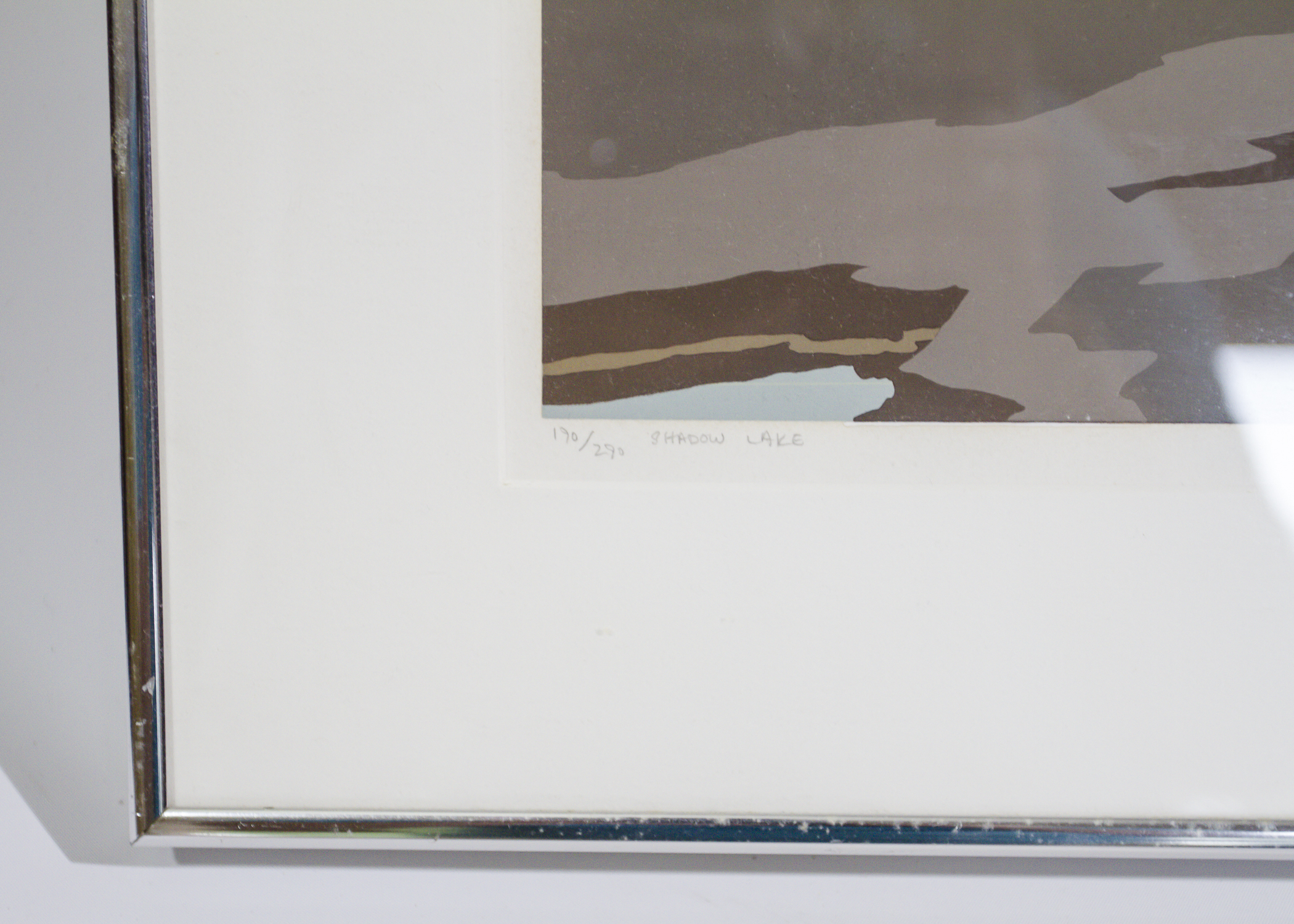 Jerome Schurr Serigraph Titled "Shadow Lake"