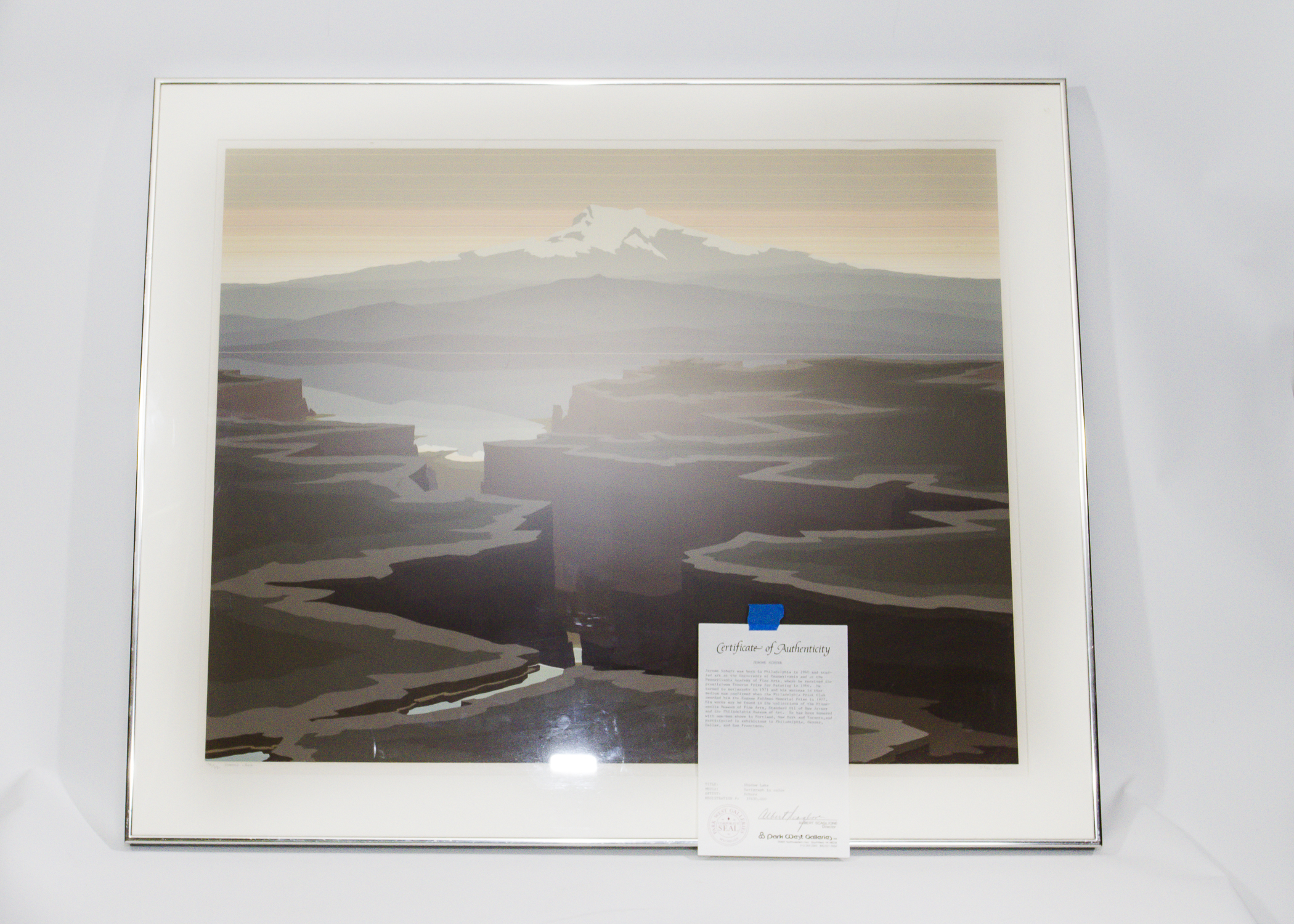 Jerome Schurr Serigraph Titled "Shadow Lake"