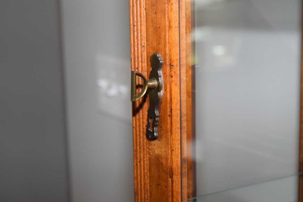 Hardwood and Glass Curio Cabinet