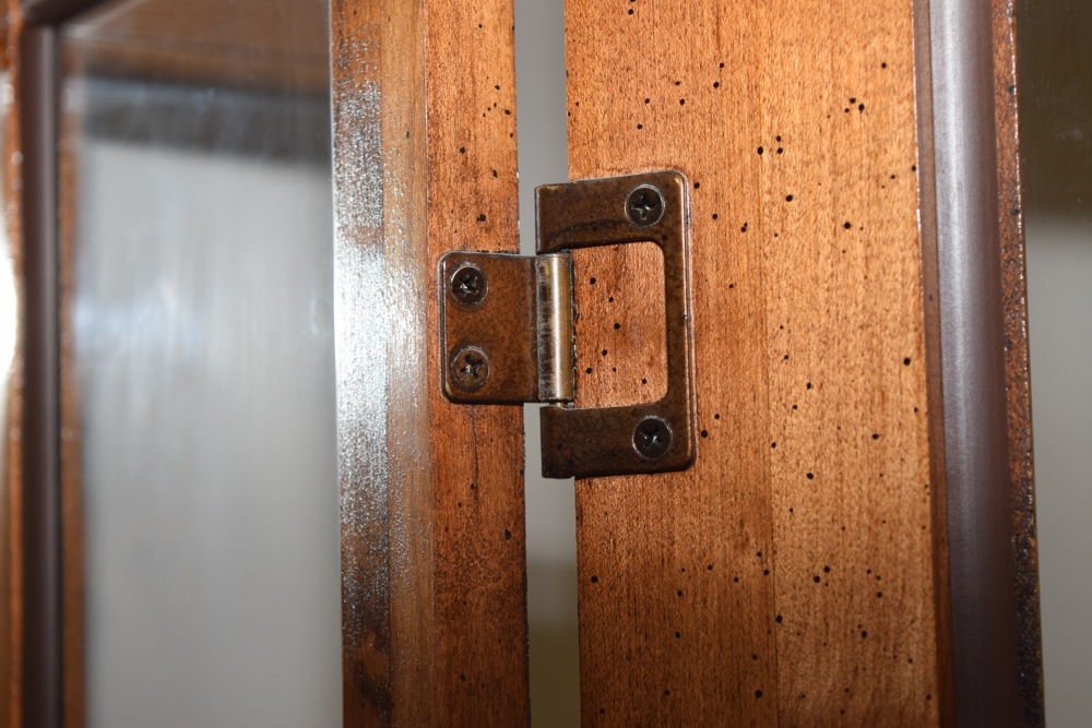 Hardwood and Glass Curio Cabinet