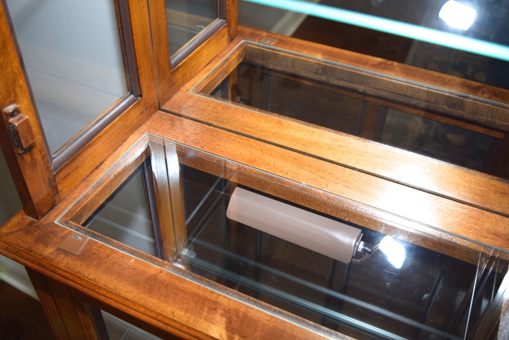 Hardwood and Glass Curio Cabinet