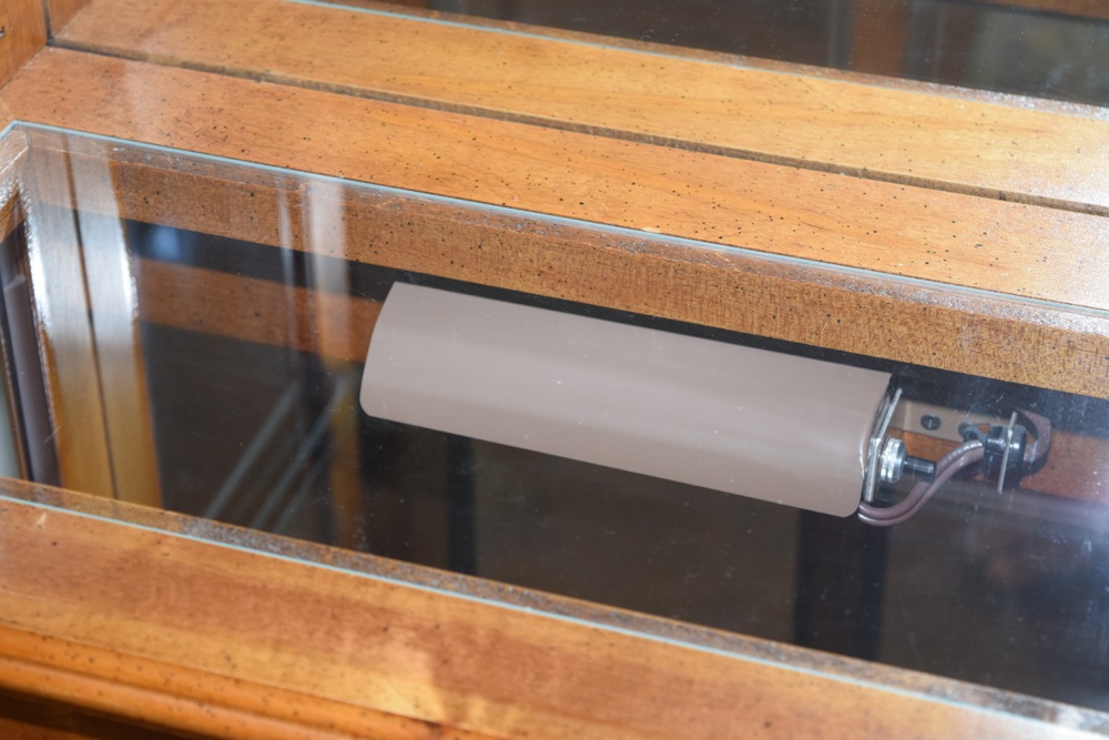 Hardwood and Glass Curio Cabinet