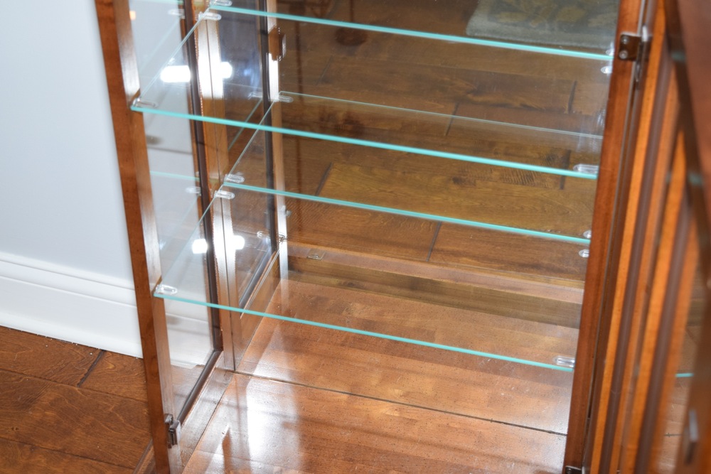 Hardwood and Glass Curio Cabinet