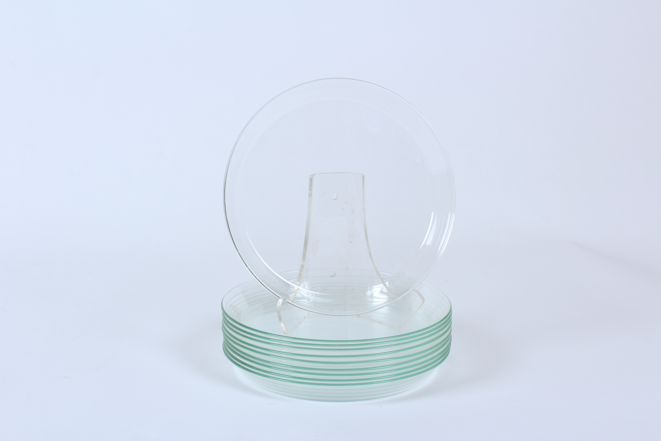 Collection of Ten Glass Salad Plates