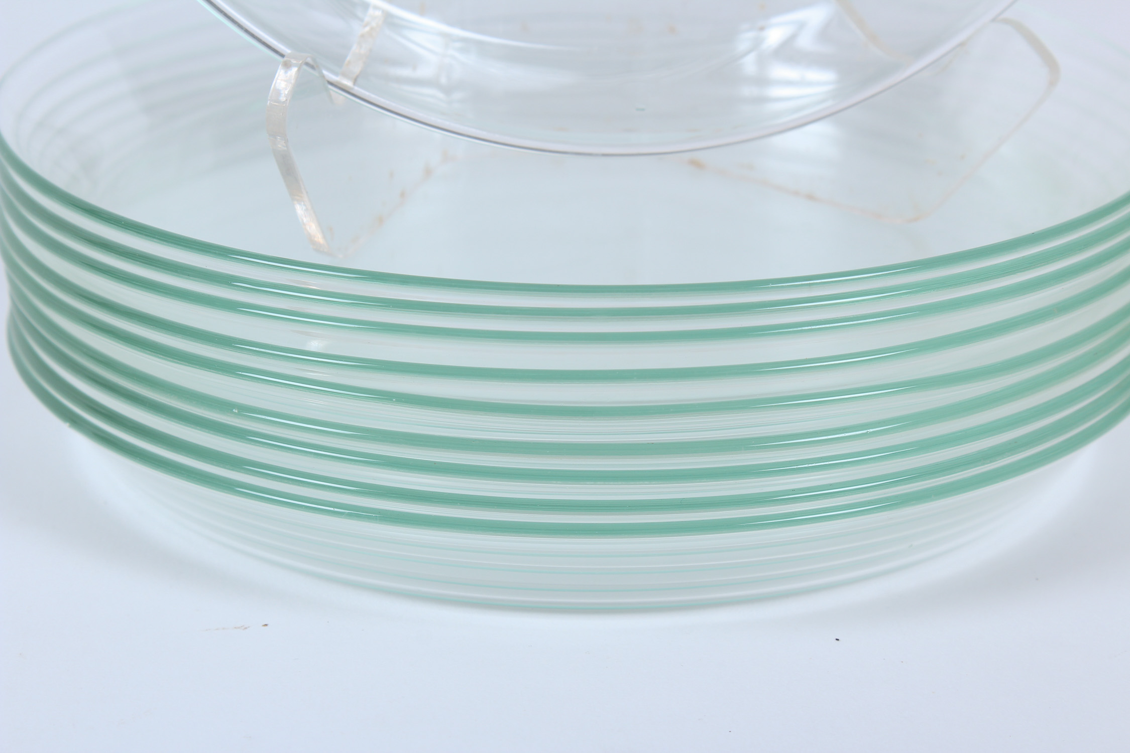 Collection of Ten Glass Salad Plates