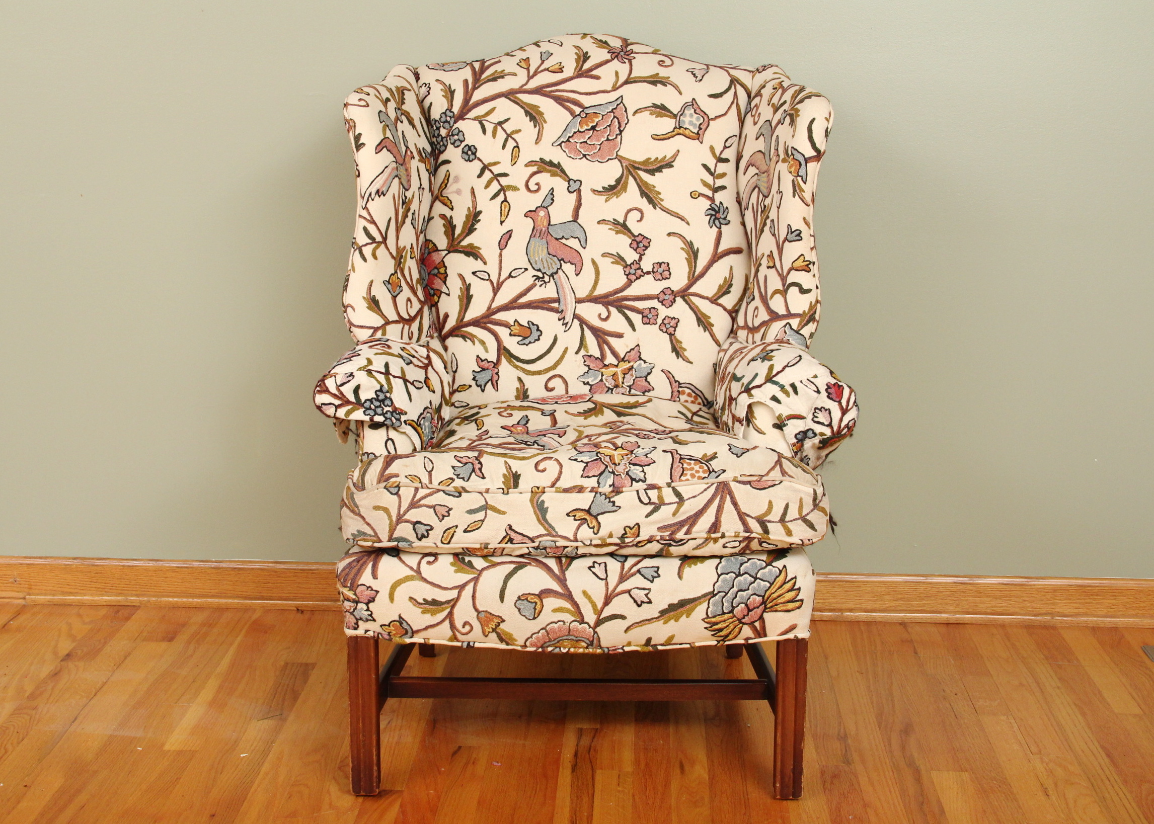 Upholstered Wingback Chair