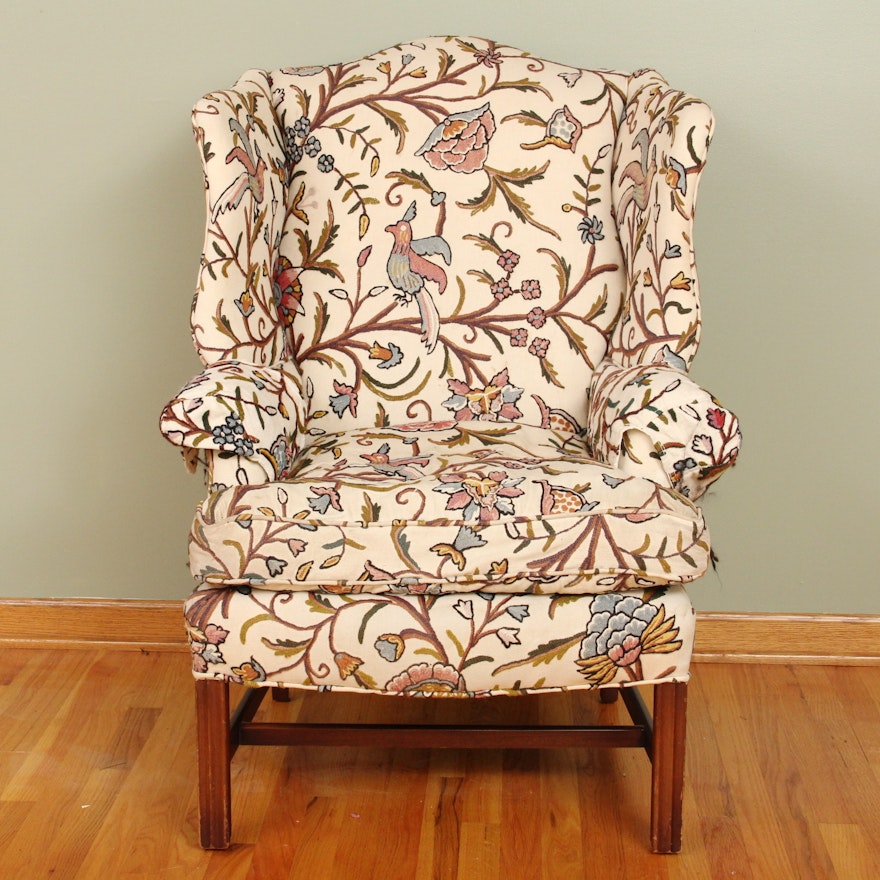 Upholstered Wingback Chair